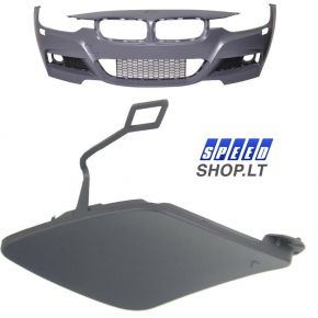 BMW 3 F30 F31 M Sport priekinio buferio kilpos dangtelis 51118067961